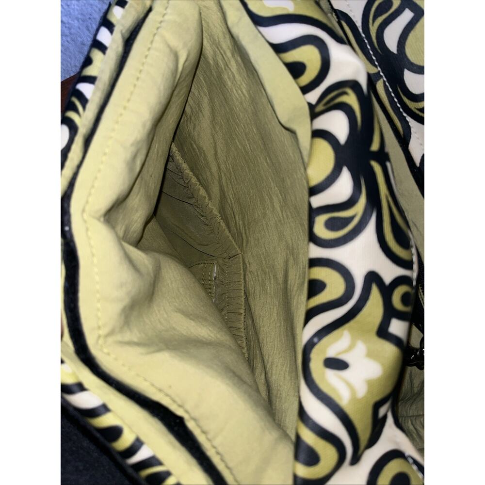 Petunia Pickle Bottom Diaper Bag Boxy Backpack Green Tan floral - Picture 7 of 11